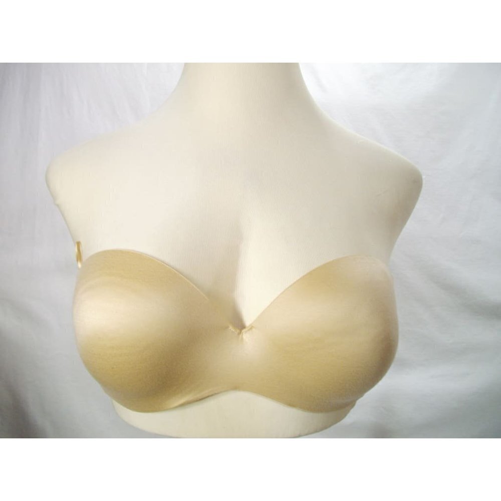 36D Maidenform 9417 Comfort Devotion Custom Lift Strapless Underwire Bra BEIGE